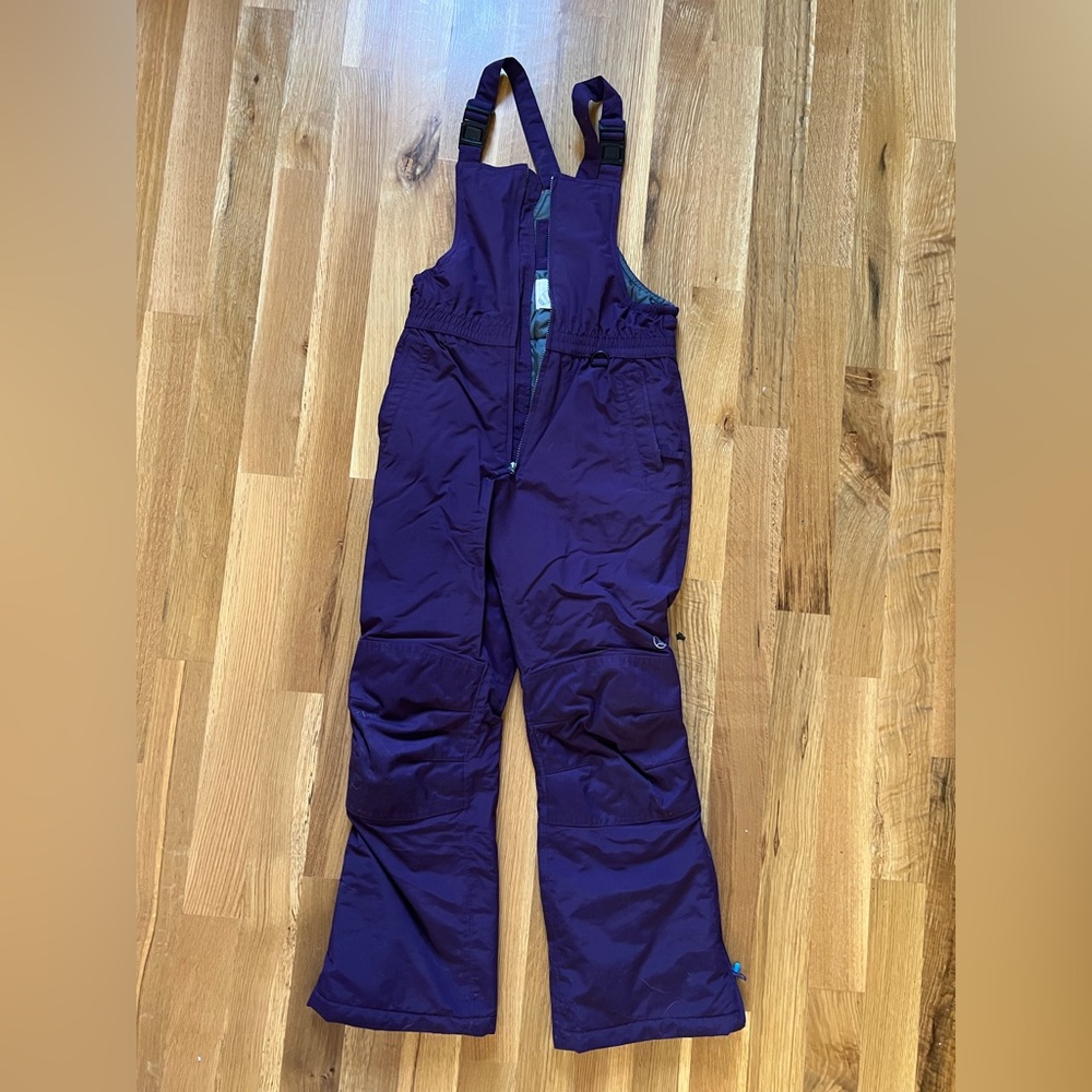 Lands' End Jacket/ bib and long John set in plum/navy